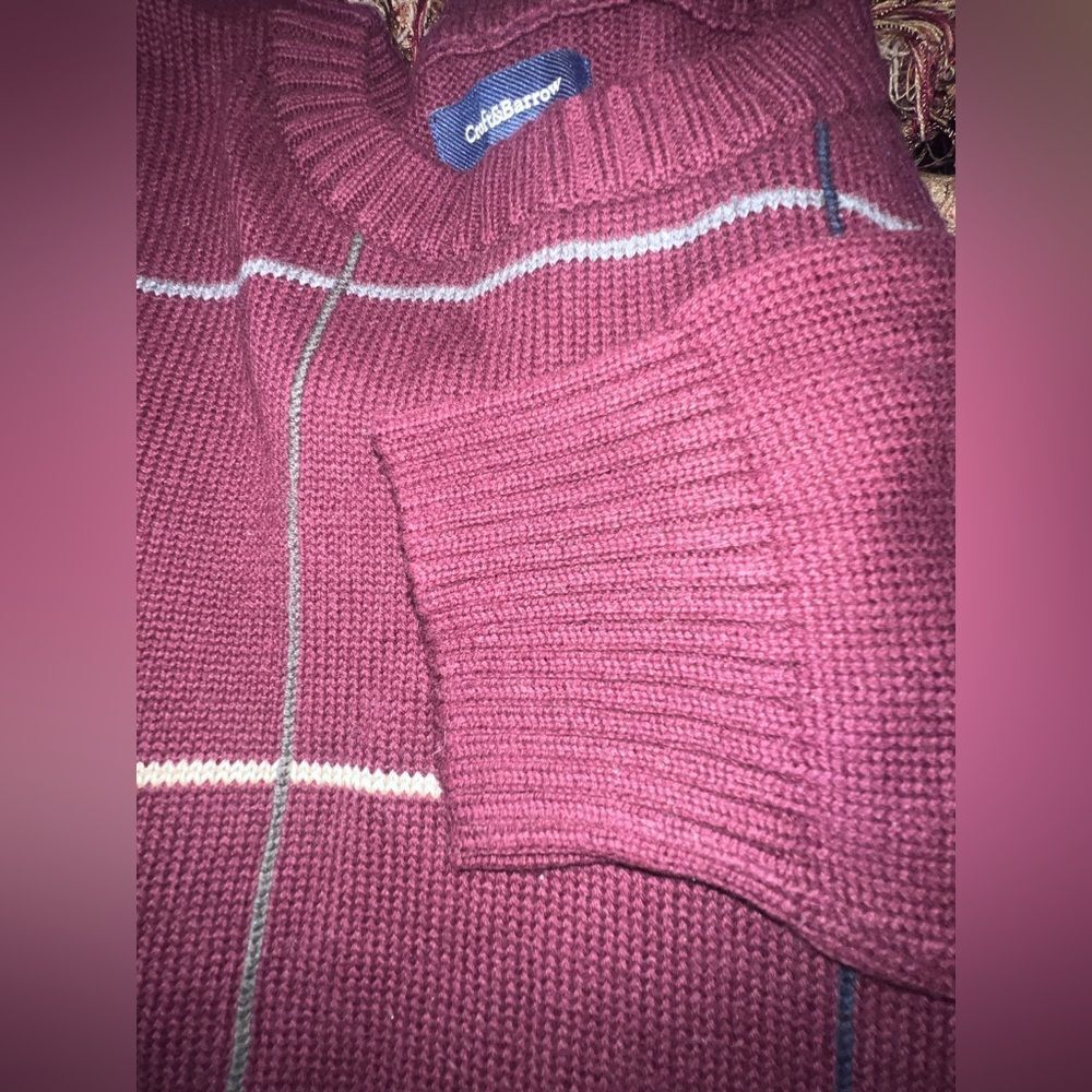 Croft & Barrow Men's Burgundy Crewneck Sweater - Picture 8 of 8